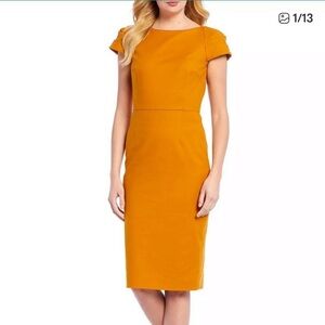 ANTONIO MELANI Mustard Midi Dress